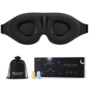 New MZOO Luxury Sleep Eye Mask for Side Sleeper Men Women, Zero Eye Pressure